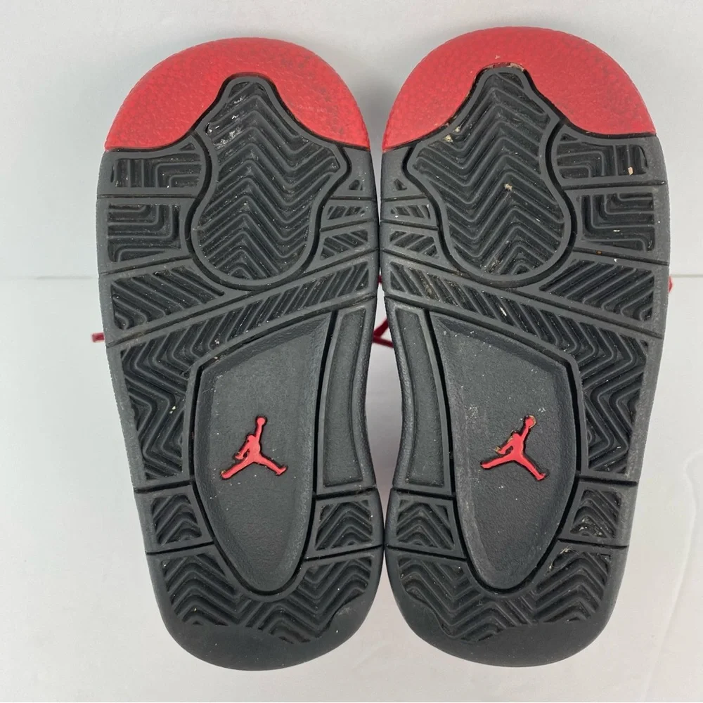 Nike Jordan Flight Origin 2 size 7C Toddler Black Red Leather Sneaker 705162-016